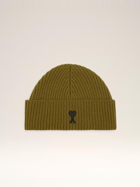 AMI Paris KHAKI WOOL AMI DE COEUR BEANIE