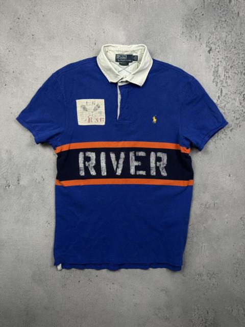 Polo Ralph Lauren Vintage Polo Ralph Lauren Rugby RIVER Patchwork Crest Shirt