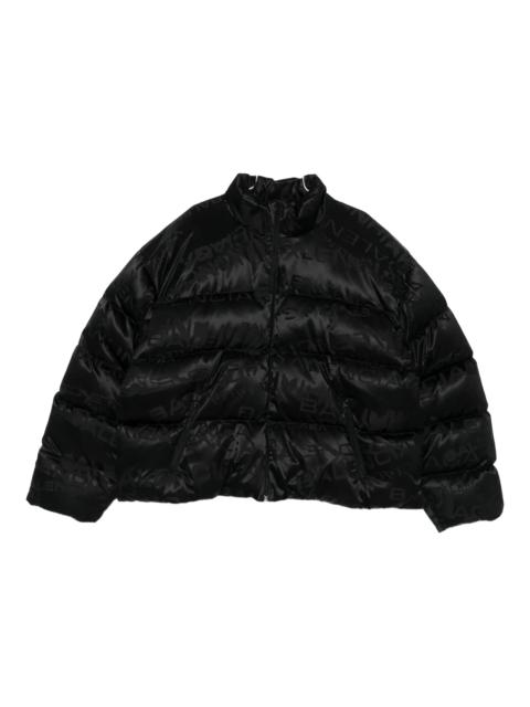 BALENCIAGA Balenciaga Logo-pattern Quilted Jacket