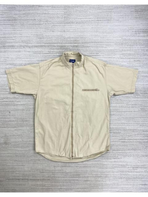 Other Designers Beams Plus × Japanese Brand × Vintage - Vintage Beams Japan Zipper Short Sleeve Shirt