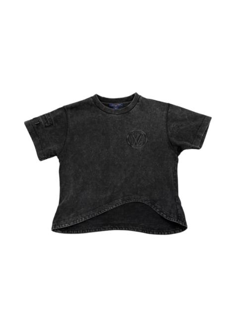 Louis Vuitton Louis Vuitton LV Distressed Grey Short-Sleeve T-Shirt