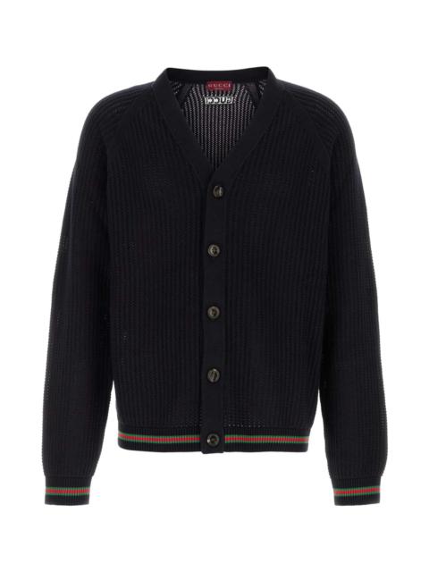 GUCCI Black Crochet Cardigan