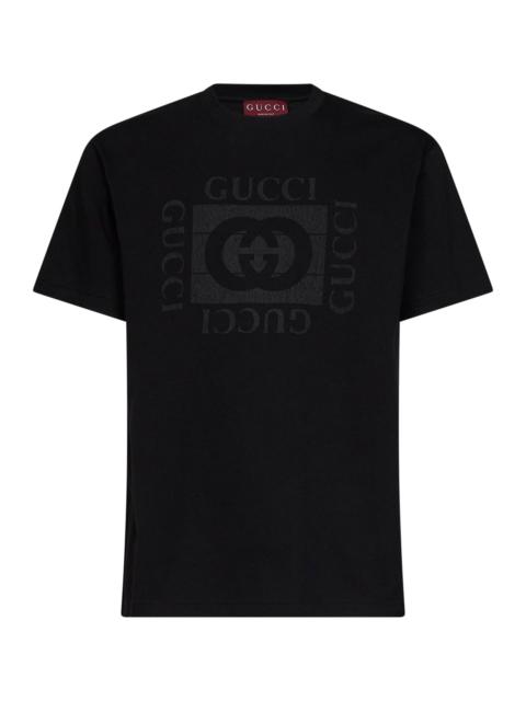 GUCCI Gucci Men Black Cotton Jersey Printed T-Shirt