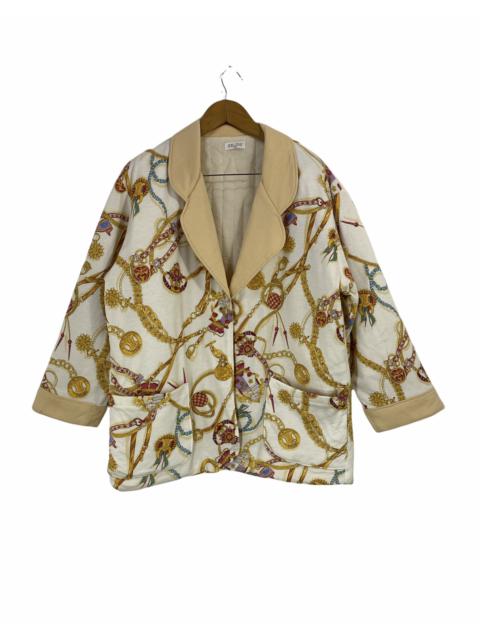 CELINE Celine Baroque Jacket Full Print Design Double Pocket
