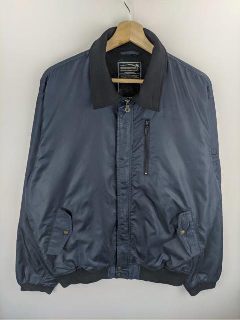 Other Designers Vintage - Steals🔥Vintage Bomber Jacket by Dogman Dark Blue