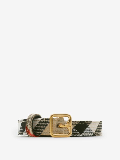 Thin Check B Buckle Belt