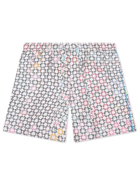 Givenchy MONOGRAM 72 SILK PYJAMAS SHORTS - MULTICOLORED