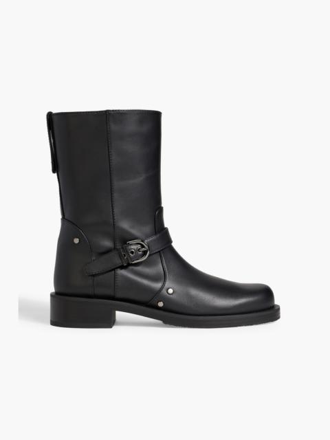 Stuart Weitzman Maverick buckled leather ankle boots