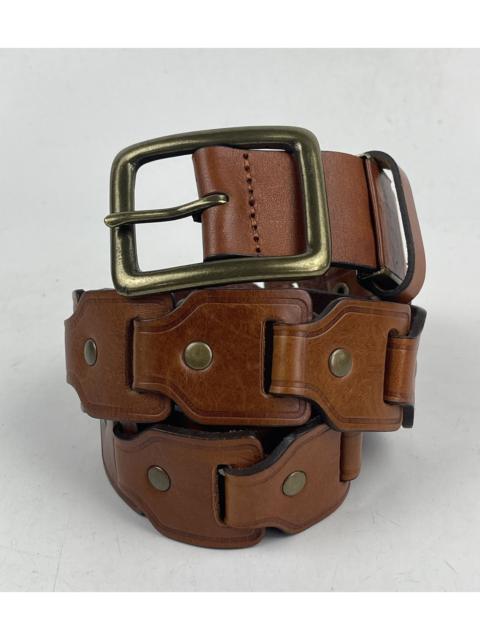 Other Designers Seditionaries - custom made super rare design leather belt tc36