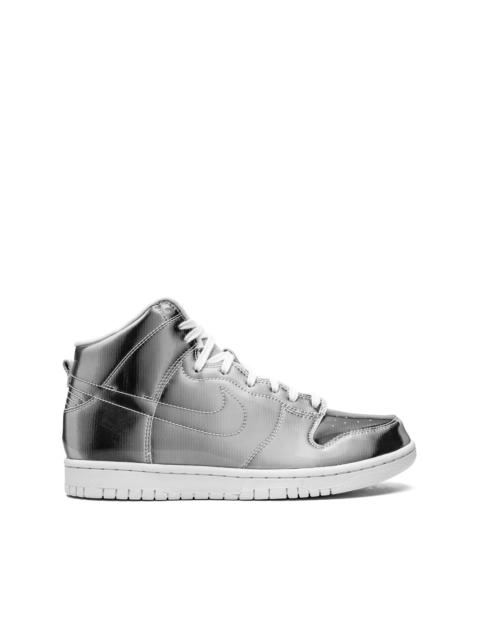 Nike x CLOT Dunk High "Metallic Silver" sneakers