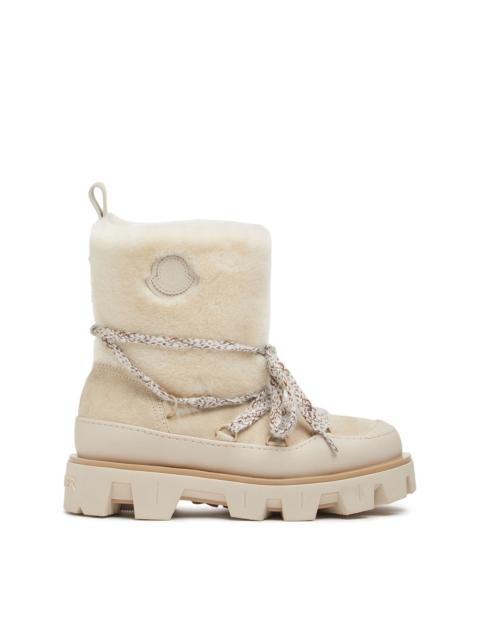 Moncler MONCLER Peak Apres Ivory Boots New (Women's size:6;)