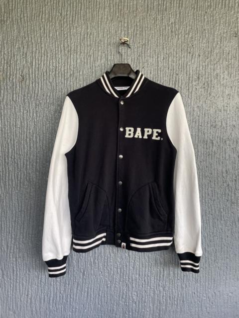A BATHING APE® Bape Classic ASNKA Embroidery Varsity Jacket