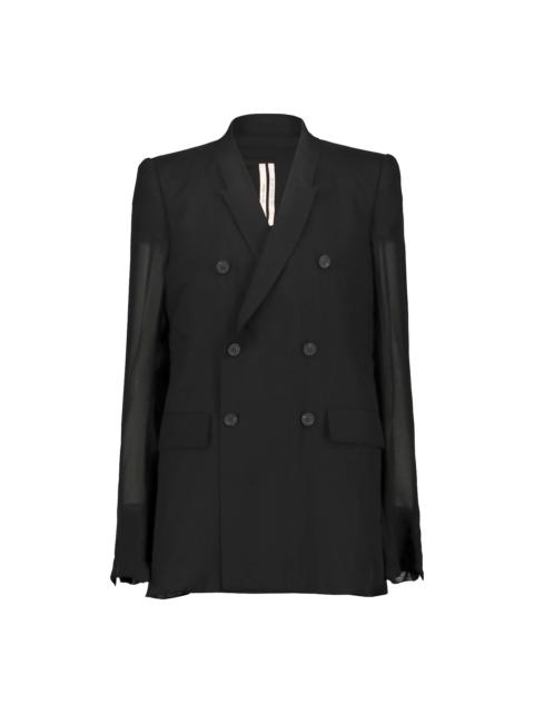 Rick Owens Jmf Double-breasted Silk Blazer