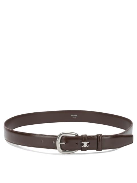 CELINE Celine Calf Leather Belt Brown Men