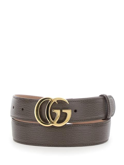 GUCCI Gucci Women Brown Belt With Gg Plate On The Front In Leather For Women