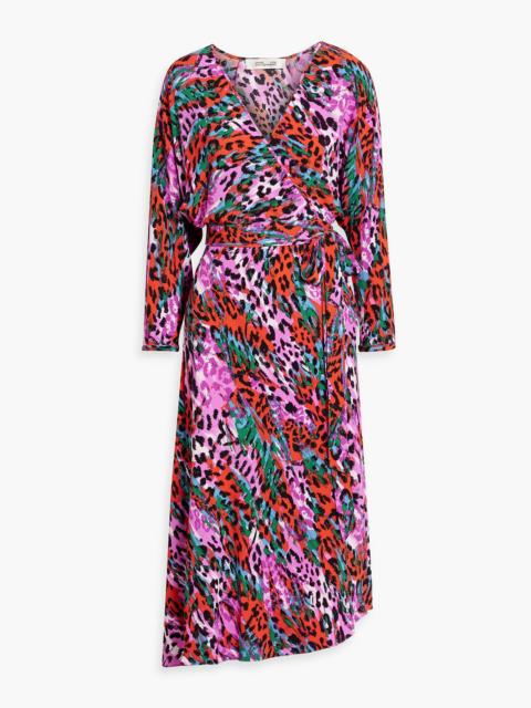 DIANE VON FURSTENBERG Eloise wrap-effect printed crepe midi dress