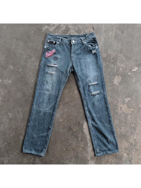 Other Designers Distressed Denim - Following Windward Distressed Trousers Jeans Pants
