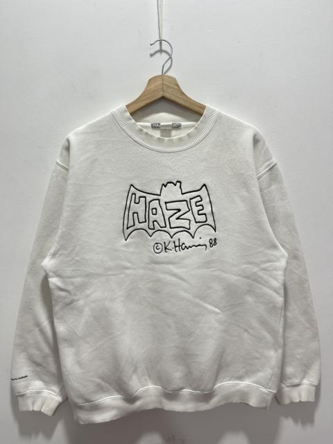 Other Designers Vintage - VINTAGE HAZE X KEITH HARING EMBROIDERY LOGO SWEATSHIRT
