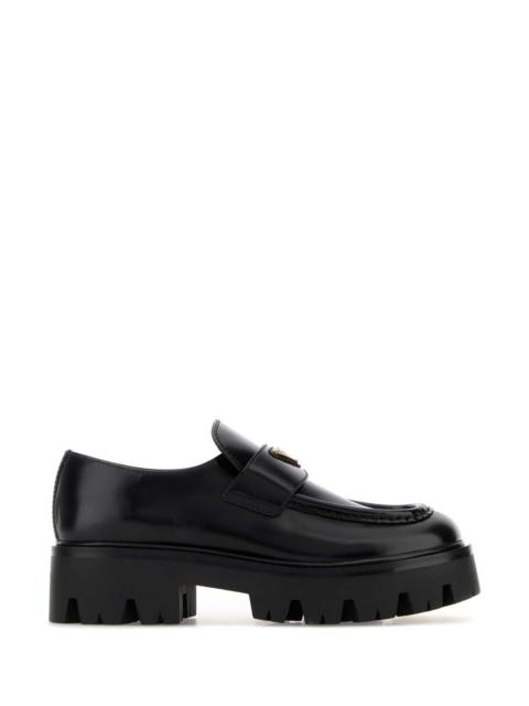 Prada Prada Women Black Leather Loafers