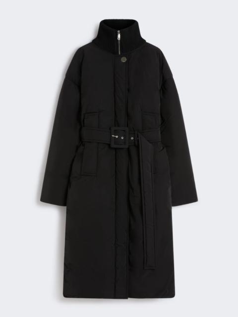 Sportmax Water-repellent long down jacket - BLACK