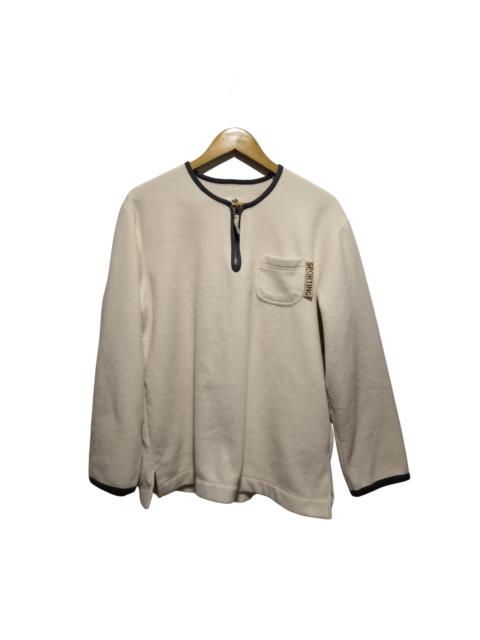Vintage Hai Sporting Gear Half Zipper Fleece Sweatshirt
