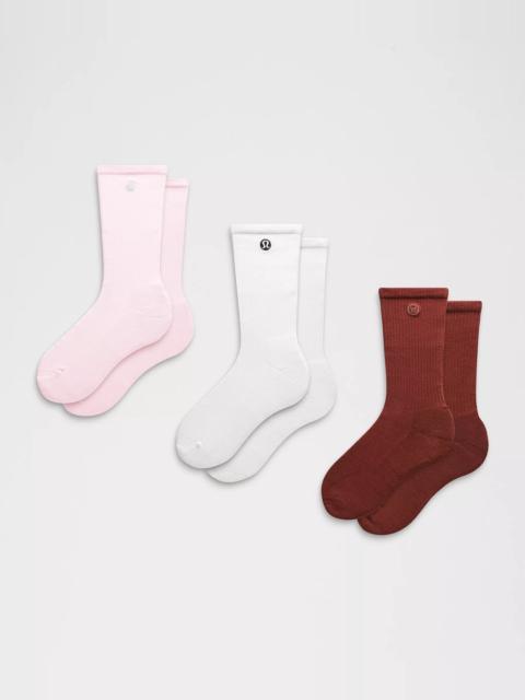 lululemon Unisex Daily Essential Crew Socks *3 Pack