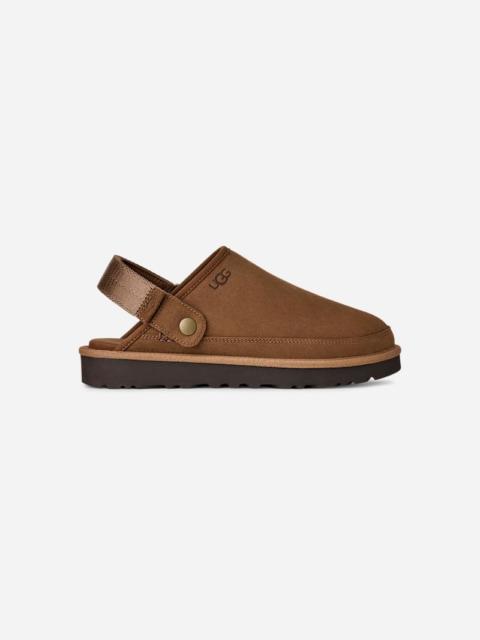 UGG ® Men's Goldencoast Clog II Nubuck Shoes in Dark Chestnut