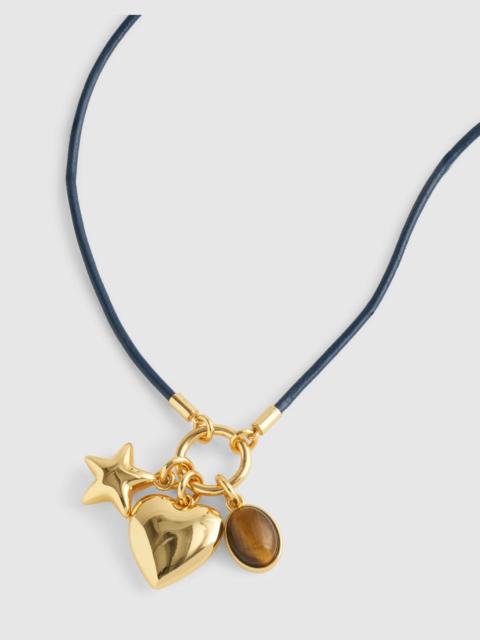 Madewell Heart Charm Cord Necklace