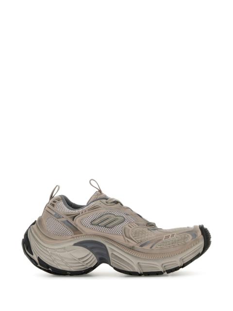 BALENCIAGA Cappuccino mesh and rubber 6XL sneakers