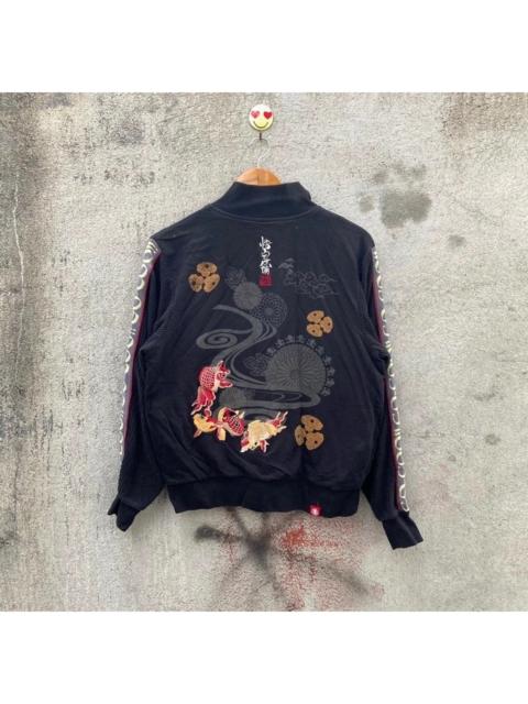 Other Designers Japanese Brand - Sukajan Japanese traditional goldenfish sweater koi