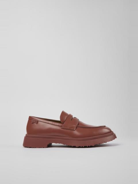 CAMPERLAB Red Leather Moccasin for Men