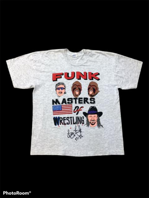 Other Designers Vintage - 1990s FUNK MASTERS OF WRESTLING TERRY FUNK FMW WWF SHIRT