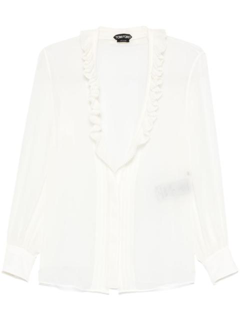 Tom Ford Women Silk Georgette Shirt