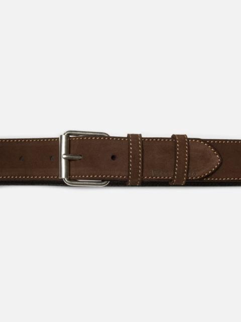 Nudie Jeans Pedersson Suede Belt Dark Brown