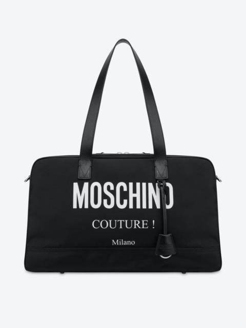 MOSCHINO COUTURE NYLON TRAVEL BAG