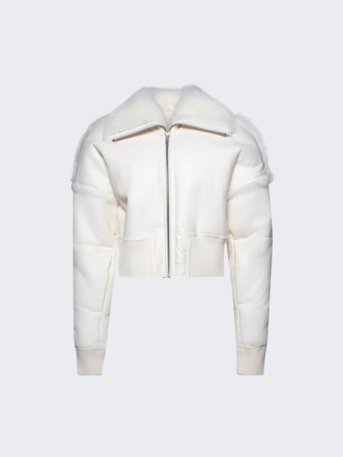 Rick Owens Flight Jacket Cropped Milk
