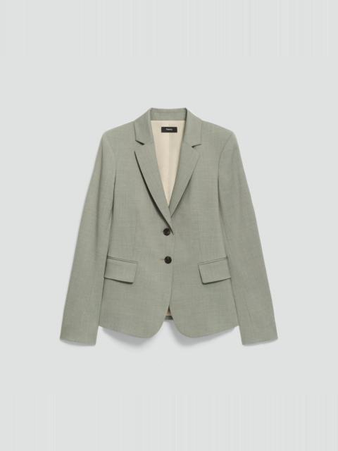 Theory Carissa Blazer in Wool Gabardine