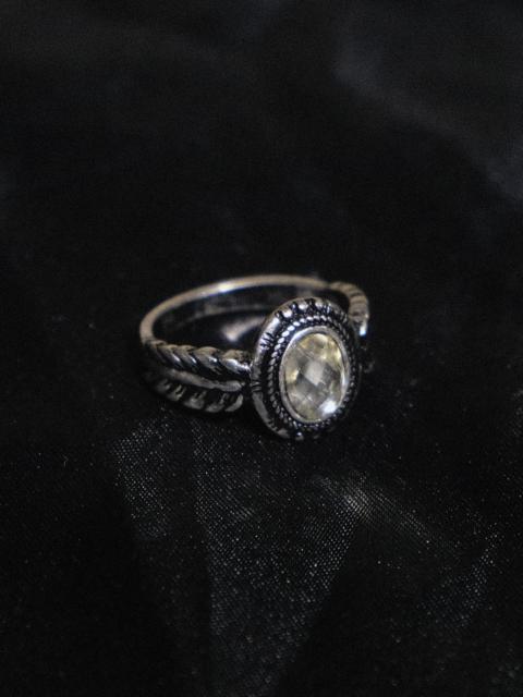 Other Designers Deadstock Vintage Unisex Gemstone Silver Ring Size US8