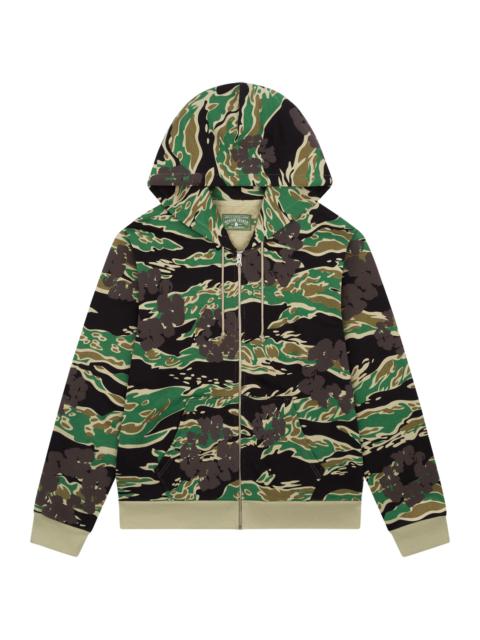 Cotton Wreath Zip Hoodie "Camo"