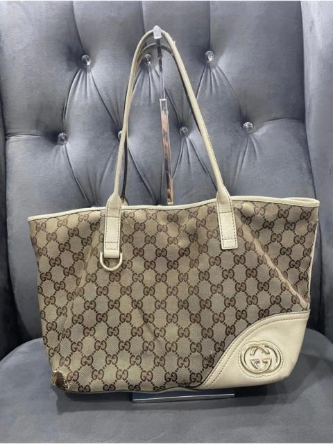 Authentic Gucci GG Supreme Monogram Tote Shoulder Bag