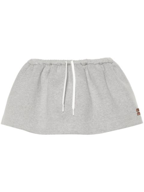 Miu Miu Miu Miu Women Cotton Mini Sweat Skirt