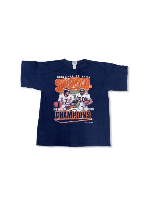 Other Designers Vintage - Vintage 1998 Back 2 Back Super Bowl Denver Broncos Tshirt