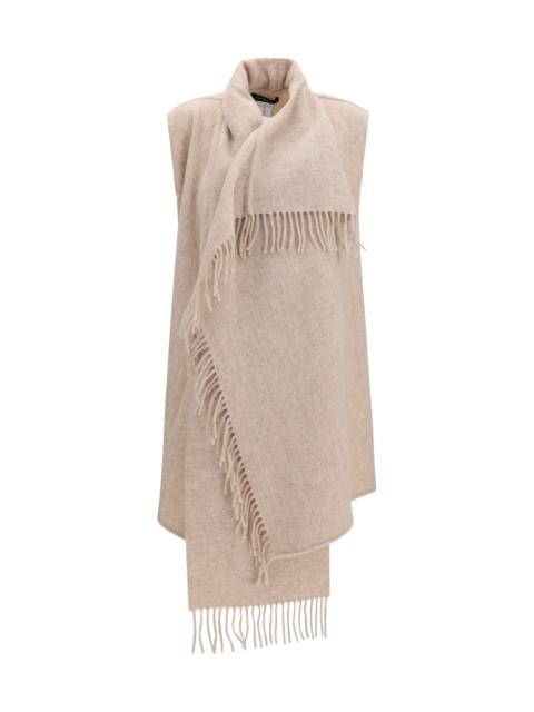 FABIANA FILIPPI Fabiana Filippi High-neck Wool Cape Beige Women