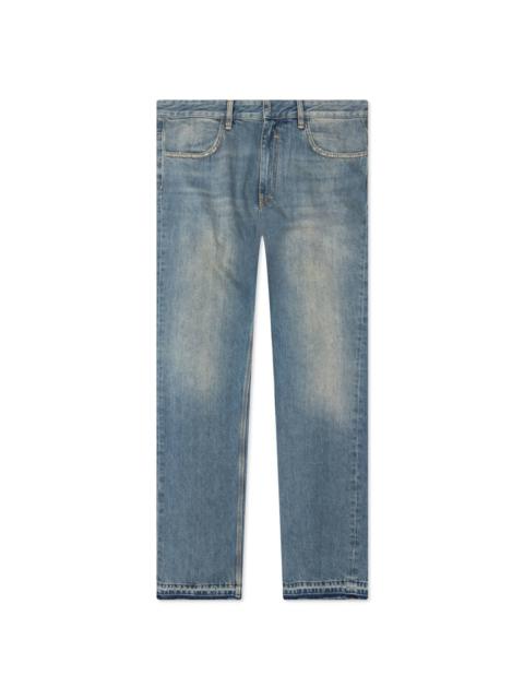 Givenchy UNPICKED HEM STRAIGHT FIT PANT - MEDIUM BLUE