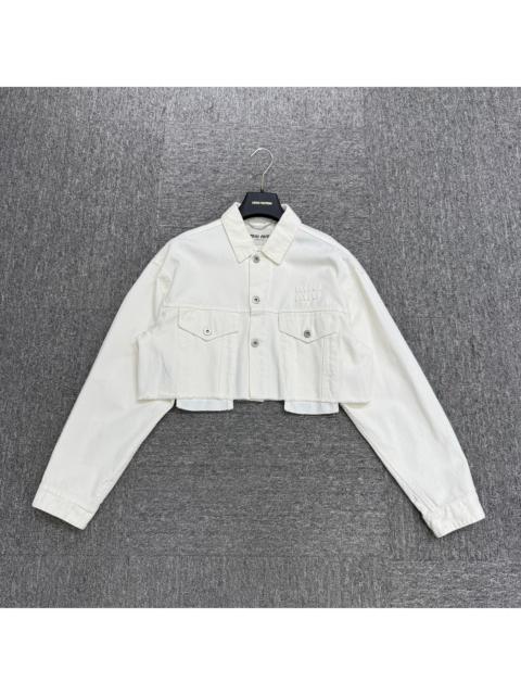 Miu Miu Miu Miu Cropped Denim Jacket