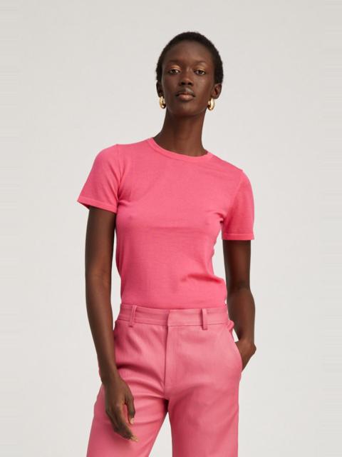 SPRWMN PINK ULTRA FINE CASHMERE TEE