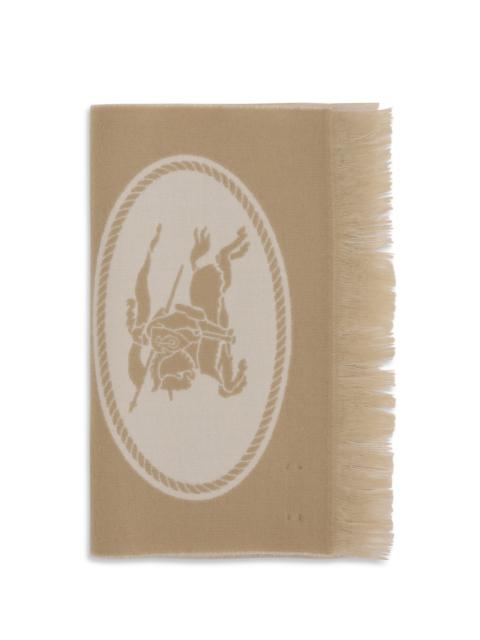 Burberry Burberry Men Logo Wool Scarf