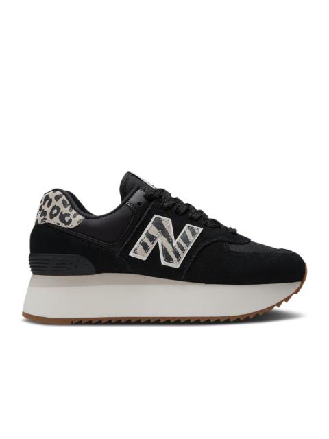 New Balance NEW BALANCE WMNS 574+ 'BLACK ANIMAL PRINT'