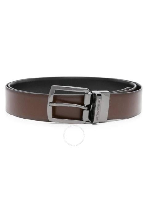 EMPORIO ARMANI Emporio Armani Leather Belt in Brown