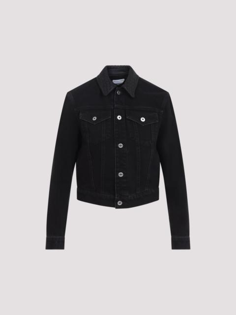 Bottega Veneta Bottega Veneta Intrecciato Collar Denim Jacket